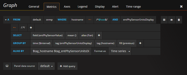 Grafana Sensors Graph Configuration