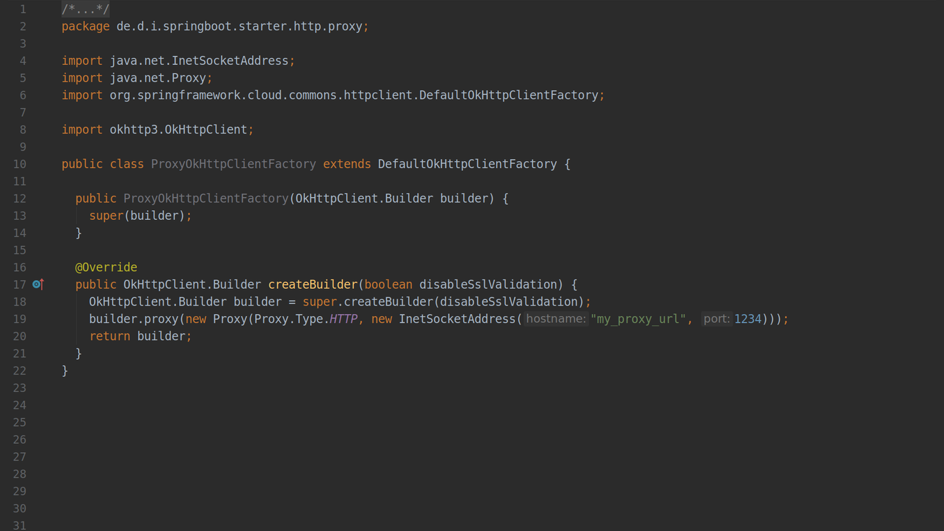 dev eth0 Spring Cloud Use FeignClient behind a corporate proxy